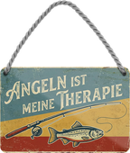 4252024257847		 ''Angeln ist meine Therapie''

Geschenk Weihnachten, Geburtstage, Feiern, Partys, Grillabende, Namenstag, Feiertag, Mädelsabend, Hochzeit Wohnzimmer, Partykeller, Garage, Praxis, Büro, Café, Hauseingang Angeln Fischen Meerestier Bootsausflug see meer fisch wasser angeln fischen