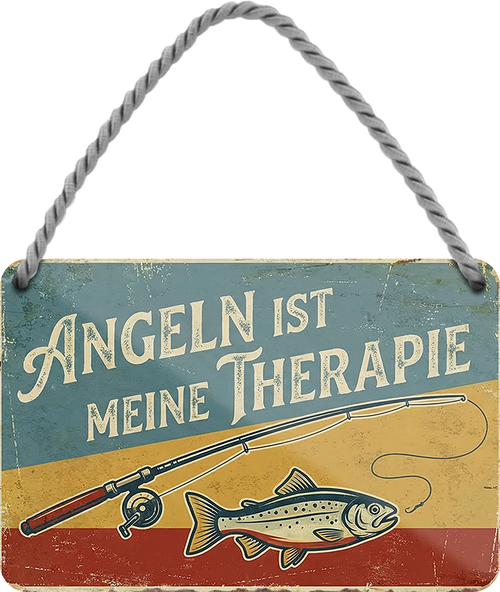 4252024257847		 ''Angeln ist meine Therapie''

Geschenk Weihnachten, Geburtstage, Feiern, Partys, Grillabende, Namenstag, Feiertag, Mädelsabend, Hochzeit Wohnzimmer, Partykeller, Garage, Praxis, Büro, Café, Hauseingang Angeln Fischen Meerestier Bootsausflug see meer fisch wasser angeln fischen
