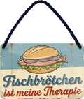 4252024258332		 ''Fischbrötchen ist meine Therapie''
Schilderstore24 Blechschilder sind perfekt als Geschenk zu Weihnachten, Geburtstage, Feiern, Partys, Grillabende, Partykeller, diät, snack, mahlzei, rezept, wasser Lebensmittel Burger Tee Grill crepes teigware süßigkeit essen grill wurst pommes döner fisch pizza
