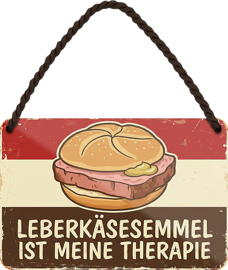 4252024258417		 ''Leberkäsesemmel ist meine Therapie''
Schilderstore24 Blechschilder sind perfekt als Geschenk zu Weihnachten, Geburtstage, Feiern, Partys, Grillabende, Partykeller, diät, snack, mahlzei, rezept, wasser Lebensmittel Burger Tee Grill crepes teigware süßigkeit essen grill wurst pommes döner fisch pizza