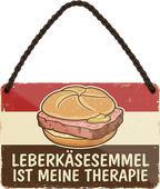 4252024258417		 ''Leberkäsesemmel ist meine Therapie''
Schilderstore24 Blechschilder sind perfekt als Geschenk zu Weihnachten, Geburtstage, Feiern, Partys, Grillabende, Partykeller, diät, snack, mahlzei, rezept, wasser Lebensmittel Burger Tee Grill crepes teigware süßigkeit essen grill wurst pommes döner fisch pizza