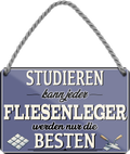4252024258851		 ''Studieren kann jeder Fliesenleger''
Schilderstore24 Blechschilder sind perfekt als Geschenk zu Weihnachten, Geburtstage, Feiern, Partys, Grillabende, Namenstag, Feiertag, Mädelsabend, Hochzeit. Jederzeit stilvoll im Wohnzimmer, Partykeller, Garage, Praxis, Büro,Architekt Hauseingang Handwerk Baustelle Arbeit Bau werkeln baustelle handwerker bauarbeiter