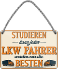 4252024259650		 ''Studieren kann jeder LKW Fahrer''
Schilderstore24 Blechschilder sind perfekt als Geschenk zu Weihnachten, Geburtstage, Feiern, Partys, Grillabende, Namenstag, Feiertag, Mädelsabend, Hochzeit. Jederzeit stilvoll im Wohnzimmer, Partykeller, Garage, biker, zitat, route, highway Mechaniker Auto Motorrad Werkstatt auto lkw brummi tüfteln schrauber