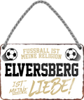 4252024258745		 ''Elversberg ist meine Liebe''
Schilderstore24 Blechschilder sind perfekt als Geschenk zu Weihnachten, Geburtstage, Feiern, Partys, Grillabende, Namenstag, Feiertag, Mädelsabend, Hochzeit. Jederzeit stilvoll im Wohnzimmer, Partykeller, Garage, Praxis, Büro, Café, Hauseingang Fußball Mannschaft Verein Bolzen Ball sport liga kicken stadion freizeit