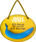 4252024245295	Schilderstore24	 ''Seh Test. Gelb alles gut, Blau Biermangel (braun)'' Schilderstore24 Blechschilder sind perfekt als Geschenk zu Weihnachten, Geburtstage, Feiern, Partys, Grillabende, Namenstag, Feiertag, Mädelsabend, Hochzeit. Jederzeit stilvoll im Wohnzimmer, Partykeller, Garage, Praxis, Büro, Café, Hauseingang Alkohol Kasten Bier Saufen Getränk Bier Alkohol schaumkrone promille hopfen