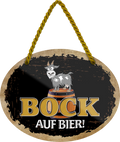 4252024245240	Schilderstore24	 ''Bock auf Bier'' Schilderstore24 Blechschilder sind perfekt als Geschenk zu Weihnachten, Geburtstage, Feiern, Partys, Grillabende, Namenstag, Feiertag, Mädelsabend, Hochzeit. Jederzeit stilvoll im Wohnzimmer, Partykeller, Garage, Praxis, Büro, Café, Hauseingang Alkohol Kasten Bier Saufen Getränk Bier Alkohol schaumkrone promille hopfen