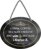 4252024247824	Schilderstore24	 ''I drink coffee because i deserve it'' Schilderstore24 Blechschilder sind perfekt als Geschenk zu Weihnachten, Geburtstage, Feiern, Partys, Grillabende, Namenstag, Feiertag, Mädelsabend, Hochzeit. Jederzeit stilvoll im Wohnzimmer, Partykeller, Garage, Praxis, Büro, Café, Hauseingang Lebensmittel Kaffee Kuchen Sucht café coffee kaffeemaschine getränk essen