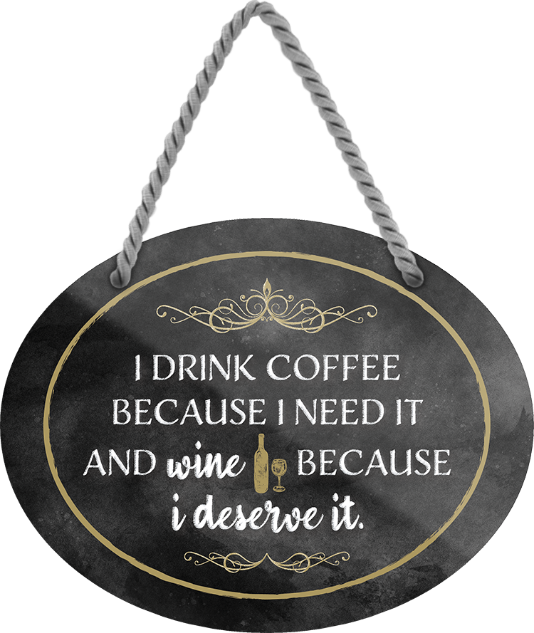 4252024247824	Schilderstore24	 ''I drink coffee because i deserve it'' Schilderstore24 Blechschilder sind perfekt als Geschenk zu Weihnachten, Geburtstage, Feiern, Partys, Grillabende, Namenstag, Feiertag, Mädelsabend, Hochzeit. Jederzeit stilvoll im Wohnzimmer, Partykeller, Garage, Praxis, Büro, Café, Hauseingang Lebensmittel Kaffee Kuchen Sucht café coffee kaffeemaschine getränk essen