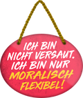 4252024246315	Schilderstore24	 ''Ich bin nicht versaut. Nur moralisch flexibel'' Schilderstore24 Blechschilder sind perfekt als Geschenk zu Weihnachten, Geburtstage, Feiern, Partys, Grillabende, Namenstag, Feiertag, Mädelsabend, Hochzeit. Jederzeit stilvoll im Wohnzimmer, Partykeller, Garage, Praxis, Büro, Café, Hauseingang Sex Anzüglich Zweideutig Romantik Brüste sinnlich schnulzig romantisch versaut pinup