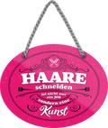 4252024247923	Schilderstore24	 ''Haare schneiden ist kein Job sondern Kunst'' Schilderstore24 Blechschilder sind perfekt als Geschenk zu Weihnachten, Geburtstage, Feiern, Partys, Grillabende, Namenstag, Feiertag, Mädelsabend, Hochzeit. Jederzeit stilvoll im Wohnzimmer, Partykeller, Garage, Praxis, Büro, Café, Hauseingang Friseur Tattoo Schönheit Haare Haut Barber tattowierer hautschmuck piercing schminke