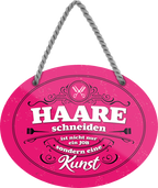 4252024247923	Schilderstore24	 ''Haare schneiden ist kein Job sondern Kunst'' Schilderstore24 Blechschilder sind perfekt als Geschenk zu Weihnachten, Geburtstage, Feiern, Partys, Grillabende, Namenstag, Feiertag, Mädelsabend, Hochzeit. Jederzeit stilvoll im Wohnzimmer, Partykeller, Garage, Praxis, Büro, Café, Hauseingang Friseur Tattoo Schönheit Haare Haut Barber tattowierer hautschmuck piercing schminke