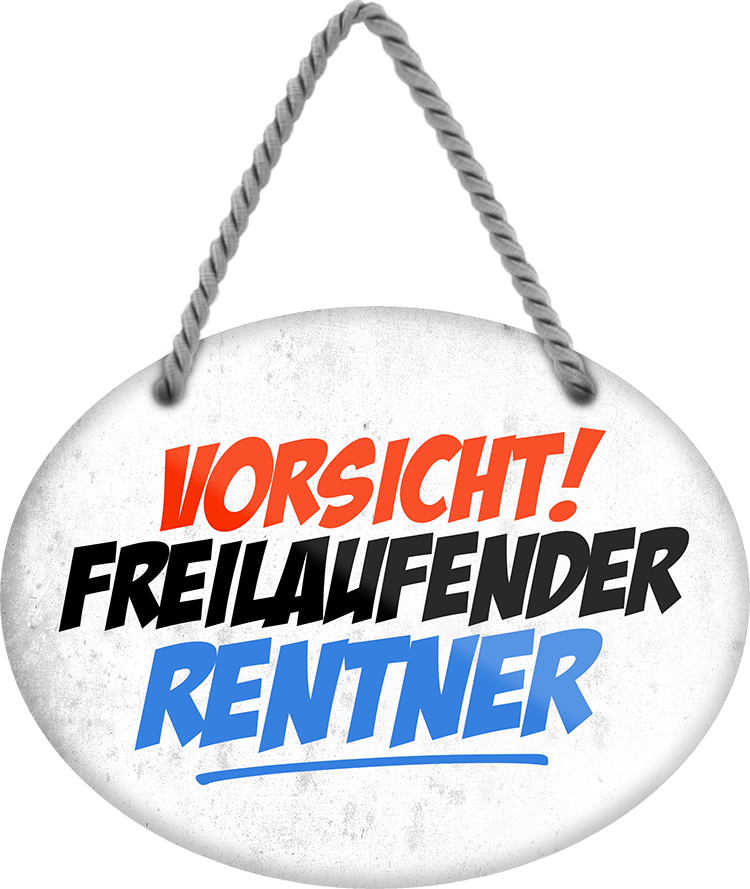 4252024245707	Schilderstore24	 ''Vorsicht, freilaufender Rentner'' Schilderstore24 Blechschilder sind perfekt als Geschenk zu Weihnachten, Geburtstage, Feiern, Partys, Grillabende, Namenstag, Feiertag, Mädelsabend, Hochzeit. Jederzeit stilvoll im Wohnzimmer, Partykeller, Garage, Praxis, Büro, Café, Hauseingang Familie Zuhause Eltern Geschwister oma opa familie mama papa geschwister