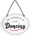 4252024245998	Schilderstore24	 ''My kitchen is for Dancing'' Schilderstore24 Blechschilder sind perfekt als Geschenk zu Weihnachten, Geburtstage, Feiern, Partys, Grillabende, Namenstag, Feiertag, Mädelsabend, Hochzeit. Jederzeit stilvoll im Wohnzimmer, Partykeller, Garage, Praxis, Büro, Café, Hauseingang Küche Haushalt Willkommen Eigenheim heim essen haus kochen herzlich Zuhause putzen