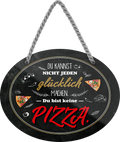 4252024247091	Schilderstore24	 ''Du kannst nicht jeden glücklich machen Pizza'' Schilderstore24 Blechschilder sind perfekt als Geschenk zu Weihnachten, Geburtstage, Feiern, Partys, Grillabende, Namenstag, Feiertag, Mädelsabend, Hochzeit. Jederzeit stilvoll im Wohnzimmer, Partykeller, Garage, Praxis, Büro, Café, Hauseingang Lebensmittel Kaffee Kuchen Tee Grill crepes teigware süßigkeit essen grill wurst