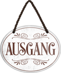 4252024245912	Schilderstore24	 ''Ausgang'' Schilderstore24 Blechschilder sind perfekt als Geschenk zu Weihnachten, Geburtstage, Feiern, Partys, Grillabende, Namenstag, Feiertag, Mädelsabend, Hochzeit. Jederzeit stilvoll im Wohnzimmer, Partykeller, Garage, Praxis, Büro, Café, Hauseingang Küche Haushalt Willkommen Eigenheim heim essen haus kochen herzlich Zuhause putzen