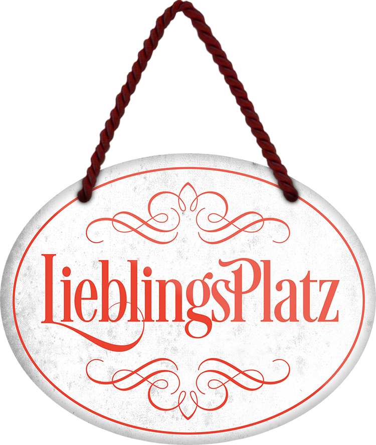 4252024245967	Schilderstore24	 ''Lieblings Platz'' Schilderstore24 Blechschilder sind perfekt als Geschenk zu Weihnachten, Geburtstage, Feiern, Partys, Grillabende, Namenstag, Feiertag, Mädelsabend, Hochzeit. Jederzeit stilvoll im Wohnzimmer, Partykeller, Garage, Praxis, Büro, Café, Hauseingang Küche Haushalt Willkommen Eigenheim heim essen haus kochen herzlich Zuhause putzen