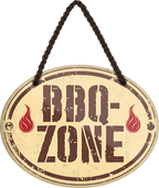 4252024247084	Schilderstore24	 ''BBQ Zone'' Schilderstore24 Blechschilder sind perfekt als Geschenk zu Weihnachten, Geburtstage, Feiern, Partys, Grillabende, Namenstag, Feiertag, Mädelsabend, Hochzeit. Jederzeit stilvoll im Wohnzimmer, Partykeller, Garage, Praxis, Büro, Café, Hauseingang Lebensmittel Kaffee Kuchen Tee Grill crepes teigware süßigkeit essen grill wurst