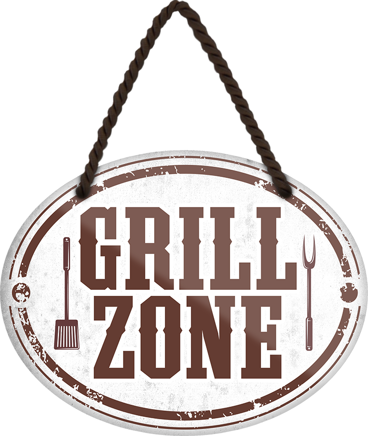 4252024247107	Schilderstore24	 ''Grill Zone'' Schilderstore24 Blechschilder sind perfekt als Geschenk zu Weihnachten, Geburtstage, Feiern, Partys, Grillabende, Namenstag, Feiertag, Mädelsabend, Hochzeit. Jederzeit stilvoll im Wohnzimmer, Partykeller, Garage, Praxis, Büro, Café, Hauseingang Lebensmittel Kaffee Kuchen Tee Grill crepes teigware süßigkeit essen grill wurst