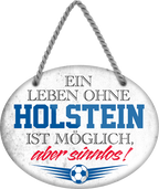 4252024247404	Schilderstore24	 ''Ein Leben ohne Holstein ist sinnlos'' Schilderstore24 Blechschilder sind perfekt als Geschenk zu Weihnachten, Geburtstage, Feiern, Partys, Grillabende, Namenstag, Feiertag, Mädelsabend, Hochzeit. Jederzeit stilvoll im Wohnzimmer, Partykeller, Garage, Praxis, Büro, Café, Hauseingang Fußball Mannschaft Verein Bolzen Ball sport liga kicken stadion freizeit