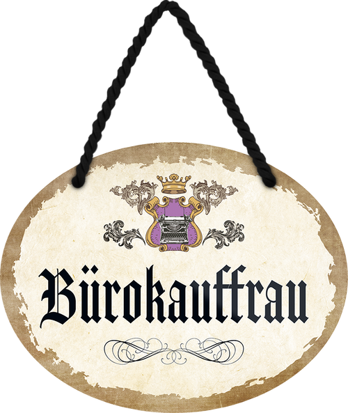 4252024245356	Schilderstore24	 ''Bürokauffrau'' Schilderstore24 Blechschilder sind perfekt als Geschenk zu Weihnachten, Geburtstage, Feiern, Partys, Grillabende, Namenstag, Feiertag, Mädelsabend, Hochzeit. Jederzeit stilvoll im Wohnzimmer, Partykeller, Garage, Praxis, Büro, Café, Hauseingang Büro Chef Angestellter Arbeit Job Arbeitsplatz Alltag Beruf Ausbildung