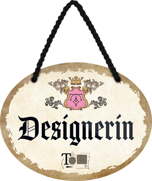 4252024246636	Schilderstore24	 ''Designerin'' Schilderstore24 Blechschilder sind perfekt als Geschenk zu Weihnachten, Geburtstage, Feiern, Partys, Grillabende, Namenstag, Feiertag, Mädelsabend, Hochzeit. Jederzeit stilvoll im Wohnzimmer, Partykeller, Garage, Praxis, Büro, Café, Hauseingang Büro Chef Angestellter Arbeit Job Arbeitsplatz Alltag Beruf Ausbildung