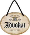 4252024246483	Schilderstore24	 ''Advokat'' Schilderstore24 Blechschilder sind perfekt als Geschenk zu Weihnachten, Geburtstage, Feiern, Partys, Grillabende, Namenstag, Feiertag, Mädelsabend, Hochzeit. Jederzeit stilvoll im Wohnzimmer, Partykeller, Garage, Praxis, Büro, Café, Hauseingang Büro Chef Angestellter Arbeit Job Arbeitsplatz Alltag Beruf Ausbildung