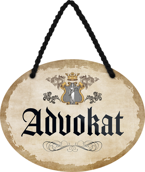 4252024246483	Schilderstore24	 ''Advokat'' Schilderstore24 Blechschilder sind perfekt als Geschenk zu Weihnachten, Geburtstage, Feiern, Partys, Grillabende, Namenstag, Feiertag, Mädelsabend, Hochzeit. Jederzeit stilvoll im Wohnzimmer, Partykeller, Garage, Praxis, Büro, Café, Hauseingang Büro Chef Angestellter Arbeit Job Arbeitsplatz Alltag Beruf Ausbildung