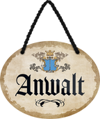 4252024246490	Schilderstore24	 ''Anwalt'' Schilderstore24 Blechschilder sind perfekt als Geschenk zu Weihnachten, Geburtstage, Feiern, Partys, Grillabende, Namenstag, Feiertag, Mädelsabend, Hochzeit. Jederzeit stilvoll im Wohnzimmer, Partykeller, Garage, Praxis, Büro, Café, Hauseingang Büro Chef Angestellter Arbeit Job Arbeitsplatz Alltag Beruf Ausbildung