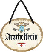 4252024246544	Schilderstore24	 ''Arzthelferin'' Schilderstore24 Blechschilder sind perfekt als Geschenk zu Weihnachten, Geburtstage, Feiern, Partys, Grillabende, Namenstag, Feiertag, Mädelsabend, Hochzeit. Jederzeit stilvoll im Wohnzimmer, Partykeller, Garage, Praxis, Büro, Café, Hauseingang Büro Chef Angestellter Arbeit Job Arbeitsplatz Alltag Beruf Ausbildung
