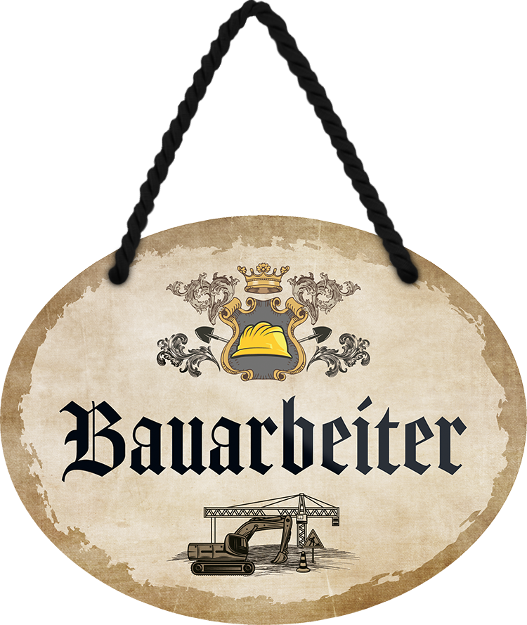 4252024246575	Schilderstore24	 ''Bauarbeiter'' Schilderstore24 Blechschilder sind perfekt als Geschenk zu Weihnachten, Geburtstage, Feiern, Partys, Grillabende, Namenstag, Feiertag, Mädelsabend, Hochzeit. Jederzeit stilvoll im Wohnzimmer, Partykeller, Garage, Praxis, Büro, Café, Hauseingang Büro Chef Angestellter Arbeit Job Arbeitsplatz Alltag Beruf Ausbildung