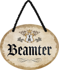 4252024246582	Schilderstore24	 ''Beamter'' Schilderstore24 Blechschilder sind perfekt als Geschenk zu Weihnachten, Geburtstage, Feiern, Partys, Grillabende, Namenstag, Feiertag, Mädelsabend, Hochzeit. Jederzeit stilvoll im Wohnzimmer, Partykeller, Garage, Praxis, Büro, Café, Hauseingang Büro Chef Angestellter Arbeit Job Arbeitsplatz Alltag Beruf Ausbildung