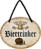 4252024245233	Schilderstore24	 ''Biertrinker'' Schilderstore24 Blechschilder sind perfekt als Geschenk zu Weihnachten, Geburtstage, Feiern, Partys, Grillabende, Namenstag, Feiertag, Mädelsabend, Hochzeit. Jederzeit stilvoll im Wohnzimmer, Partykeller, Garage, Praxis, Büro, Café, Hauseingang Alkohol Kasten Bier Saufen Getränk Bier Alkohol schaumkrone promille hopfen