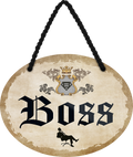 4252024245349	Schilderstore24	 ''Boss'' Schilderstore24 Blechschilder sind perfekt als Geschenk zu Weihnachten, Geburtstage, Feiern, Partys, Grillabende, Namenstag, Feiertag, Mädelsabend, Hochzeit. Jederzeit stilvoll im Wohnzimmer, Partykeller, Garage, Praxis, Büro, Café, Hauseingang Büro Chef Angestellter Arbeit Job Arbeitsplatz Alltag Beruf Ausbildung