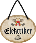 4252024245769	Schilderstore24	 ''Elektriker'' Schilderstore24 Blechschilder sind perfekt als Geschenk zu Weihnachten, Geburtstage, Feiern, Partys, Grillabende, Namenstag, Feiertag, Mädelsabend, Hochzeit. Jederzeit stilvoll im Wohnzimmer, Partykeller, Garage, Praxis, Büro,Architekt Hauseingang Handwerk Baustelle Arbeit Bau werkeln baustelle handwerker bauarbeiter