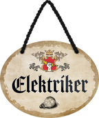 4252024245769	Schilderstore24	 ''Elektriker'' Schilderstore24 Blechschilder sind perfekt als Geschenk zu Weihnachten, Geburtstage, Feiern, Partys, Grillabende, Namenstag, Feiertag, Mädelsabend, Hochzeit. Jederzeit stilvoll im Wohnzimmer, Partykeller, Garage, Praxis, Büro,Architekt Hauseingang Handwerk Baustelle Arbeit Bau werkeln baustelle handwerker bauarbeiter