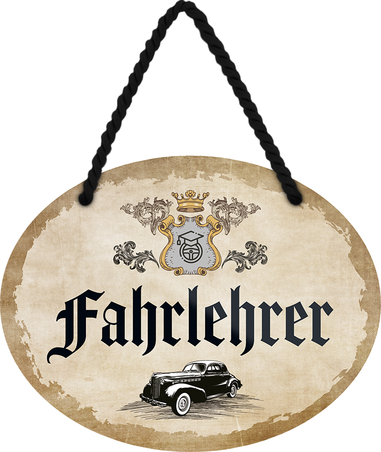 4252024246643	Schilderstore24	 ''Fahrlehrer'' Schilderstore24 Blechschilder sind perfekt als Geschenk zu Weihnachten, Geburtstage, Feiern, Partys, Grillabende, Namenstag, Feiertag, Mädelsabend, Hochzeit. Jederzeit stilvoll im Wohnzimmer, Partykeller, Garage, Praxis, Büro, Café, Hauseingang Büro Chef Angestellter Arbeit Job Arbeitsplatz Alltag Beruf Ausbildung