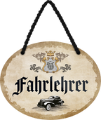 4252024246643	Schilderstore24	 ''Fahrlehrer'' Schilderstore24 Blechschilder sind perfekt als Geschenk zu Weihnachten, Geburtstage, Feiern, Partys, Grillabende, Namenstag, Feiertag, Mädelsabend, Hochzeit. Jederzeit stilvoll im Wohnzimmer, Partykeller, Garage, Praxis, Büro, Café, Hauseingang Büro Chef Angestellter Arbeit Job Arbeitsplatz Alltag Beruf Ausbildung