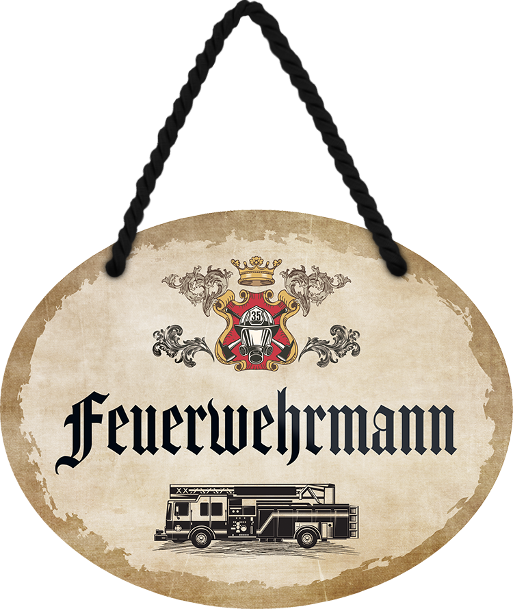 4252024247152	Schilderstore24	 ''Feuerwehmann'' Schilderstore24 Blechschilder sind perfekt als Geschenk zu Weihnachten, Geburtstage, Feiern, Partys, Grillabende, Namenstag, Feiertag, Mädelsabend, Hochzeit. Jederzeit stilvoll im Wohnzimmer, Partykeller, Garage, Praxis, Büro, Café, Hauseingang Feuerwehr Feuer Brand Schutz Rettung freiwillige Alarm rettungsdienst hilfe feuer