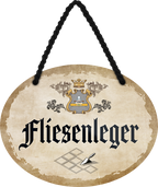 4252024245776	Schilderstore24	 ''Fliesenleger'' Schilderstore24 Blechschilder sind perfekt als Geschenk zu Weihnachten, Geburtstage, Feiern, Partys, Grillabende, Namenstag, Feiertag, Mädelsabend, Hochzeit. Jederzeit stilvoll im Wohnzimmer, Partykeller, Garage, Praxis, Büro,Architekt Hauseingang Handwerk Baustelle Arbeit Bau werkeln baustelle handwerker bauarbeiter