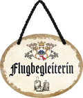 4252024246667	Schilderstore24	 ''Flugbegleiterin'' Schilderstore24 Blechschilder sind perfekt als Geschenk zu Weihnachten, Geburtstage, Feiern, Partys, Grillabende, Namenstag, Feiertag, Mädelsabend, Hochzeit. Jederzeit stilvoll im Wohnzimmer, Partykeller, Garage, Praxis, Büro, Café, Hauseingang Büro Chef Angestellter Arbeit Job Arbeitsplatz Alltag Beruf Ausbildung