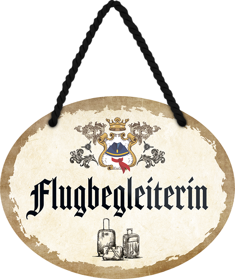 4252024246667	Schilderstore24	 ''Flugbegleiterin'' Schilderstore24 Blechschilder sind perfekt als Geschenk zu Weihnachten, Geburtstage, Feiern, Partys, Grillabende, Namenstag, Feiertag, Mädelsabend, Hochzeit. Jederzeit stilvoll im Wohnzimmer, Partykeller, Garage, Praxis, Büro, Café, Hauseingang Büro Chef Angestellter Arbeit Job Arbeitsplatz Alltag Beruf Ausbildung