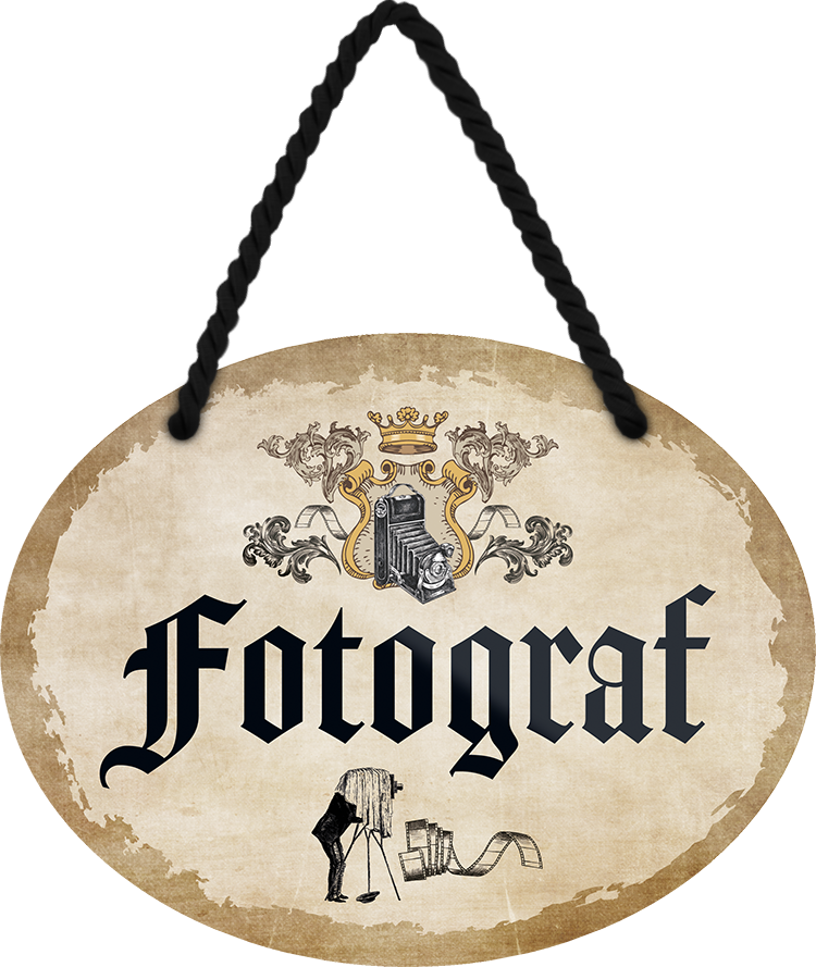 4252024246674	Schilderstore24	 ''Fotograf'' Schilderstore24 Blechschilder sind perfekt als Geschenk zu Weihnachten, Geburtstage, Feiern, Partys, Grillabende, Namenstag, Feiertag, Mädelsabend, Hochzeit. Jederzeit stilvoll im Wohnzimmer, Partykeller, Garage, Praxis, Büro, Café, Hauseingang Büro Chef Angestellter Arbeit Job Arbeitsplatz Alltag Beruf Ausbildung