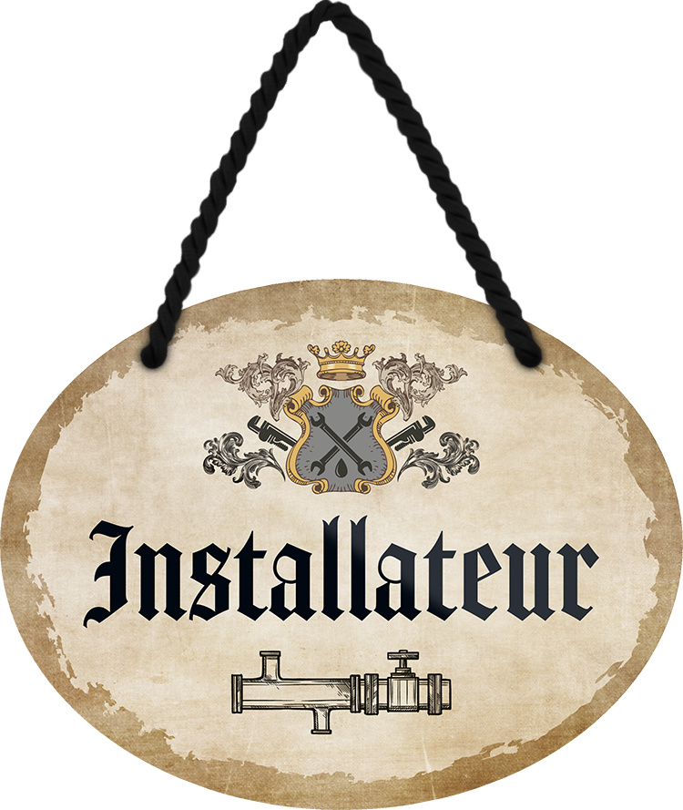 4252024245790	Schilderstore24	 ''Installateur'' Schilderstore24 Blechschilder sind perfekt als Geschenk zu Weihnachten, Geburtstage, Feiern, Partys, Grillabende, Namenstag, Feiertag, Mädelsabend, Hochzeit. Jederzeit stilvoll im Wohnzimmer, Partykeller, Garage, Praxis, Büro,Architekt Hauseingang Handwerk Baustelle Arbeit Bau werkeln baustelle handwerker bauarbeiter