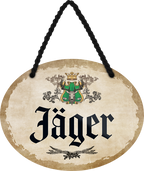 4252024246759	Schilderstore24	 ''Jäger'' Schilderstore24 Blechschilder sind perfekt als Geschenk zu Weihnachten, Geburtstage, Feiern, Partys, Grillabende, Namenstag, Feiertag, Mädelsabend, Hochzeit. Jederzeit stilvoll im Wohnzimmer, Partykeller, Garage, Praxis, Büro, Café, Hauseingang Büro Chef Angestellter Arbeit Job Arbeitsplatz Alltag Beruf Ausbildung