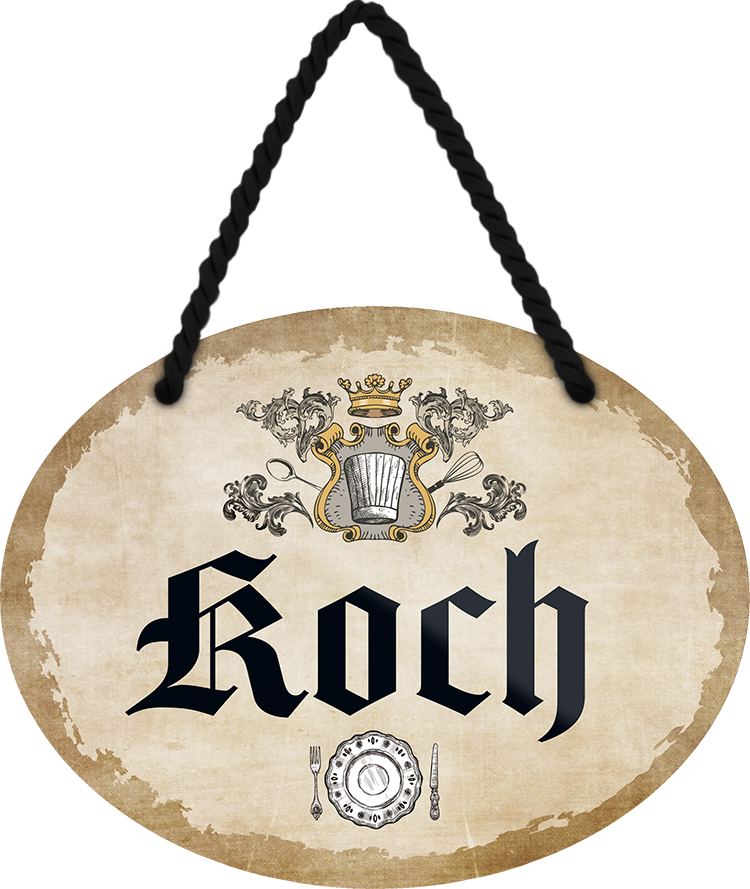 4252024246803	Schilderstore24	 ''Koch'' Schilderstore24 Blechschilder sind perfekt als Geschenk zu Weihnachten, Geburtstage, Feiern, Partys, Grillabende, Namenstag, Feiertag, Mädelsabend, Hochzeit. Jederzeit stilvoll im Wohnzimmer, Partykeller, Garage, Praxis, Büro, Café, Hauseingang Büro Chef Angestellter Arbeit Job Arbeitsplatz Alltag Beruf Ausbildung