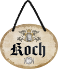 4252024246803	Schilderstore24	 ''Koch'' Schilderstore24 Blechschilder sind perfekt als Geschenk zu Weihnachten, Geburtstage, Feiern, Partys, Grillabende, Namenstag, Feiertag, Mädelsabend, Hochzeit. Jederzeit stilvoll im Wohnzimmer, Partykeller, Garage, Praxis, Büro, Café, Hauseingang Büro Chef Angestellter Arbeit Job Arbeitsplatz Alltag Beruf Ausbildung
