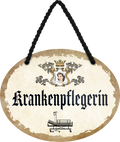 4252024246834	Schilderstore24	 ''Krankenpflegerin'' Schilderstore24 Blechschilder sind perfekt als Geschenk zu Weihnachten, Geburtstage, Feiern, Partys, Grillabende, Namenstag, Feiertag, Mädelsabend, Hochzeit. Jederzeit stilvoll im Wohnzimmer, Partykeller, Garage, Praxis, Büro, Café, Hauseingang Büro Chef Angestellter Arbeit Job Arbeitsplatz Alltag Beruf Ausbildung