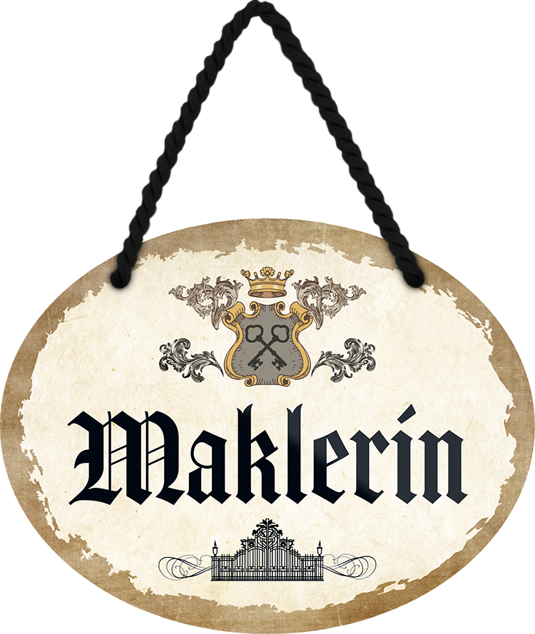 4252024246872	Schilderstore24	 ''Maklerin'' Schilderstore24 Blechschilder sind perfekt als Geschenk zu Weihnachten, Geburtstage, Feiern, Partys, Grillabende, Namenstag, Feiertag, Mädelsabend, Hochzeit. Jederzeit stilvoll im Wohnzimmer, Partykeller, Garage, Praxis, Büro, Café, Hauseingang Büro Chef Angestellter Arbeit Job Arbeitsplatz Alltag Beruf Ausbildung