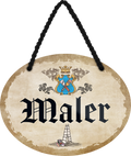 4252024245813	Schilderstore24	 ''Maler'' Schilderstore24 Blechschilder sind perfekt als Geschenk zu Weihnachten, Geburtstage, Feiern, Partys, Grillabende, Namenstag, Feiertag, Mädelsabend, Hochzeit. Jederzeit stilvoll im Wohnzimmer, Partykeller, Garage, Praxis, Büro,Architekt Hauseingang Handwerk Baustelle Arbeit Bau werkeln baustelle handwerker bauarbeiter