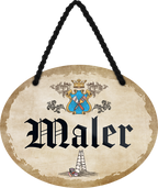 4252024245813	Schilderstore24	 ''Maler'' Schilderstore24 Blechschilder sind perfekt als Geschenk zu Weihnachten, Geburtstage, Feiern, Partys, Grillabende, Namenstag, Feiertag, Mädelsabend, Hochzeit. Jederzeit stilvoll im Wohnzimmer, Partykeller, Garage, Praxis, Büro,Architekt Hauseingang Handwerk Baustelle Arbeit Bau werkeln baustelle handwerker bauarbeiter